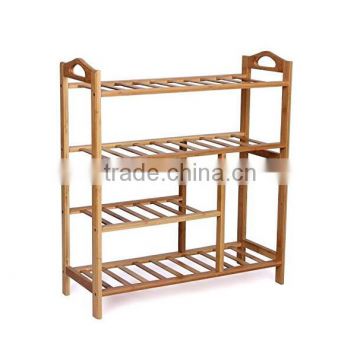 4-Tier Natural Bamboo Wooden Shoe Rack Shelf Holder Storage Organizer