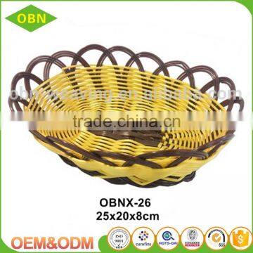 Hot Sale Washable Food Baskets PP Rattan Handmade Designer Fruit Basket for Supermarket photo-2