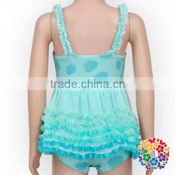 Wholesale Kid One Pieces Swimsuit Custom Print Mermaid Aqua Girls Swimwear photo-3