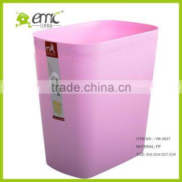 Plastic Dust Bin for Indoor Places, PP Rubbish Bin for Household, Plastic Rectangle Rubbish Bin photo-6
