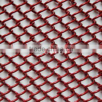 Customing Made Red Metal Wire Mesh Custom Room Divider