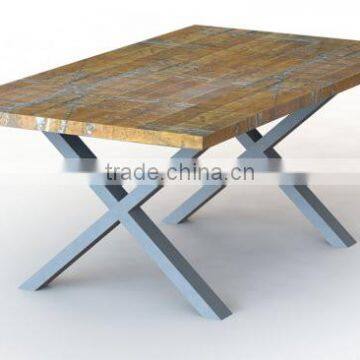 28 Inch Matel Furniture Parts X Shape Steel Table Leg for Wood Table photo-4