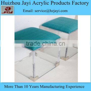 China supplier wholesale clear acrylic vanity stool