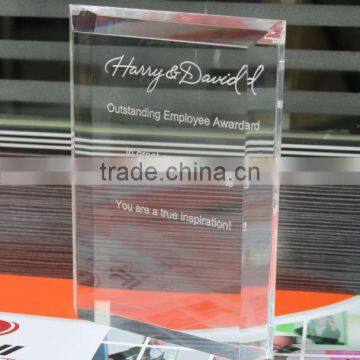 Custom High Quality Acrylic Award, Acrylic Award Blanks