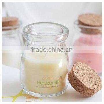 Smokeless Candle Glass Cup / Romantic Scented Candle Birthday Candle Jar photo-3