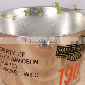 Galvanized Ice Bucket With Bottle Opener /Metal Ice Bucket With Handle photo-3