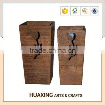 Hot selling wooden design wooden flower pots with high quality