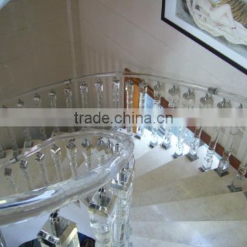 indoor solid crystal staircase designs