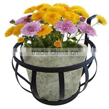 2016 Rural style stylemetal hanging decoration flower pot stand