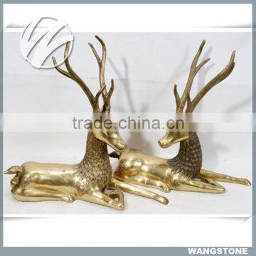 Home art decoration casting life size deer statues