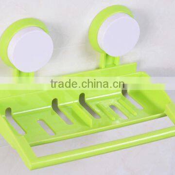 Vacuum Suction Cup Kitchen and Bathroom Plastic Multifunction Shelf/holder/soap Frame/towel Rack photo-4