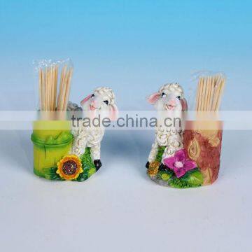 cheap resin sheep toothpick holder wholesale