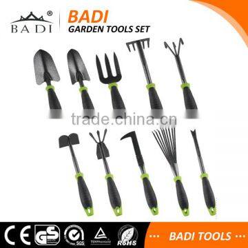 10 piece sets garden tool & planting set with black powder coating