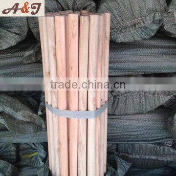 Wood Color Broom Stick With Metal Screw photo-6