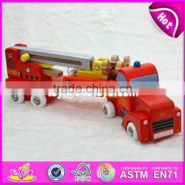 2017 New Design Wooden Engineering Car Toys for 5 Year Old Boys W04A288 photo-3