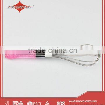 ZY-C1043 Kitchen Tools Manual Stainless Steel Egg Beater With PS Handle photo-2