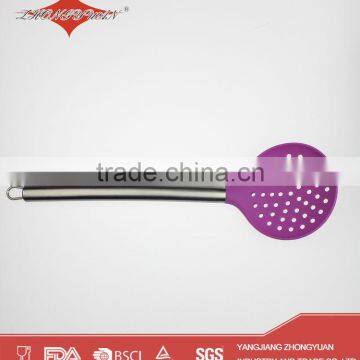 Colorful Stainless Steel Handle Food Silicone Rubber Kitchen Utensils photo-4