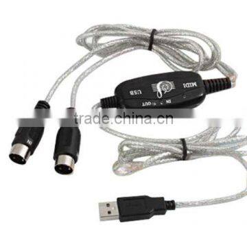 USB to Midi Adapter Converter Piano Music Keyboard Cable Interface For Laptop PC photo-3