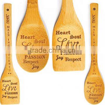 Bamboo Wooden Kitchen Utensils/Xmas gifts/Cheap Customized utensil