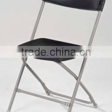 plastic folding chair with steel frame