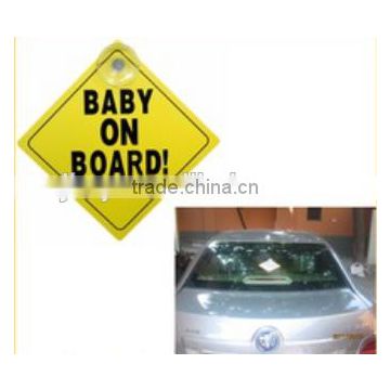 2015 Car warning sign,baby on board sign,car triangle sign