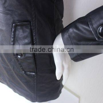 Woen Leather Trench Coat photo-3