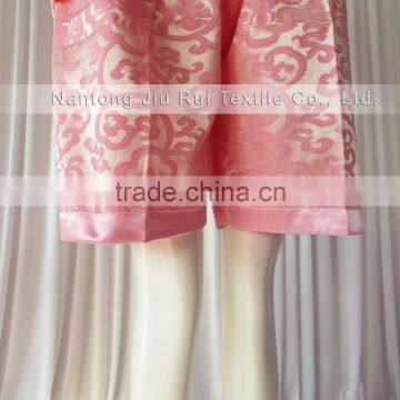 Pink/Rich Floral Pattern Sweat Steaming Clothes V-Neck Jacquard Family Pajama Set Short Sleeve Women Pajamas photo-5