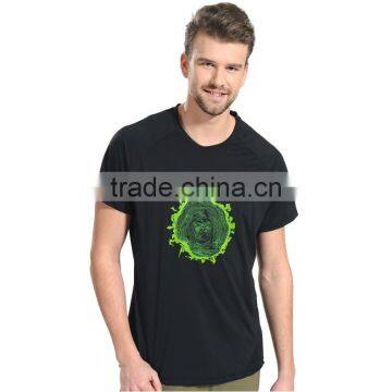 100% Polyester Running t Shirt Fitness Gym Fit t Shirt Quick Dry Men t Shirt photo-3