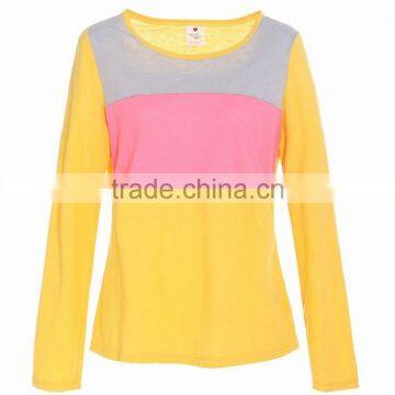 Manufacturer Hot Sale Women Round Collar Long Sleeve Multi Color Sweet Shirts photo-2