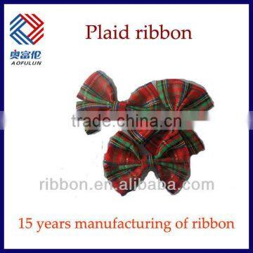 Tartan plaid ribbon