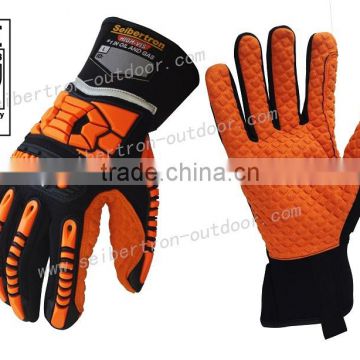 EN388 4131 heat resistant gloves, Impact resistant safety gloves,western impact safety working gloves