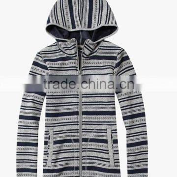 Women Man Polar Fleece Hoodies Stripe Flower Printed Patern photo-2
