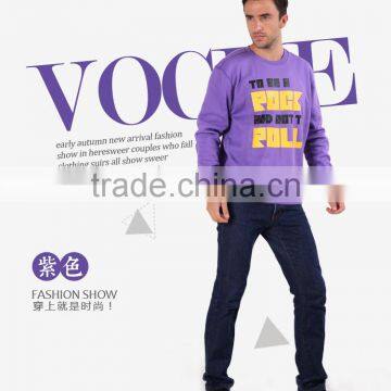Adult O-neck Plain Polyester/cotton Sweatshirt Custom Wholesale From Ningbo China photo-2