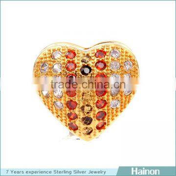 amazon hot sale heart sterling silver beads factory