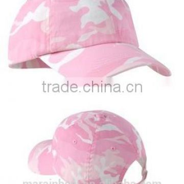 100% Cotton Twill Baseball Camo Low Profile Camouflage Caps Pink Camo Baseball Cap Blank Orange Camo Caps Wholesale