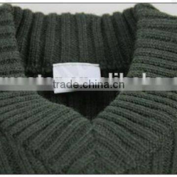 Pure Color Military Sweater Plus Size Mens Acrylic Sweater Designs photo-2