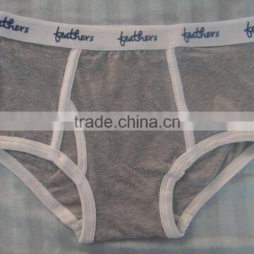 fashion design 100% premium cotton boy underwear briefs