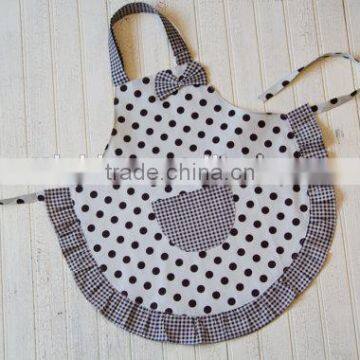 Wholesale Baby Clothing Polka Dot Pattern High Quality Cotton Baby Apron
