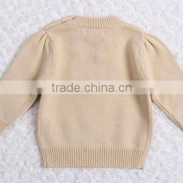 Korean Style Bowknot Decorated Pullover Sweater Girl Cotton Knitting Clothing photo-5