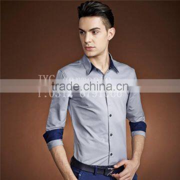 Slim Fit Bright Yellow Men Shirt for Promotion photo-6