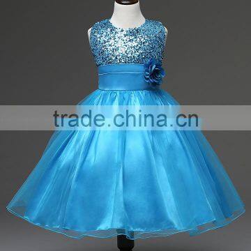 2017 Girl Dress Sequins Pageant Party Baby Kids Clothing Flower Baby Girl Christening Gowns For Princess Toddler Girls Clothes photo-4