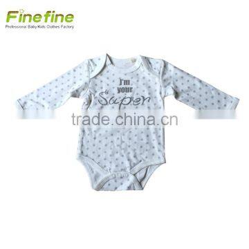 Long Sleeve Baby Clothes Organic Lovely Design Baby Romper Blank Set photo-2