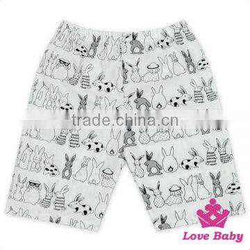 4ECK031 Lovebaby Wholesale cotton Bonny print fabric animal short pant for baby for easter day