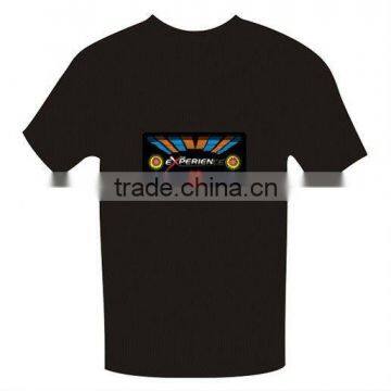 Promotion personalize flashing t shirt with logo