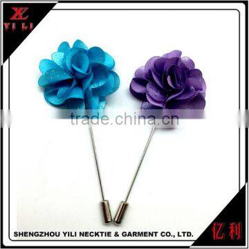 China Supplies Cheap Colorful Men Shirt Decorative Flower Pins photo-2