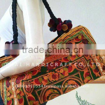 Thai Embroidered HMONG Hill Tribe Tote Hand Bag