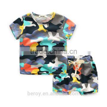 BEROY Latest Camo Design Nicely Child Clothes Sets Cotton Kids Clothing Set photo-2