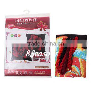 Wholesale Multicolor Flower Pattern Square Throw Pillow Cotton Cross Stitch Patterns For Decorating photo-2