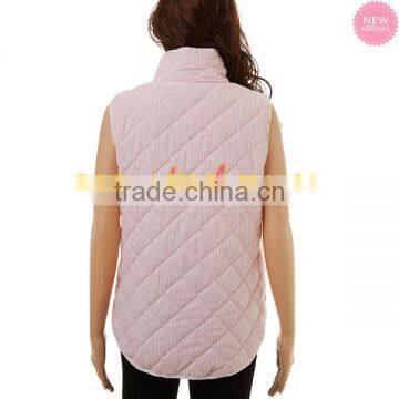 Wholesale Women Seersucker Quilted Vest photo-3