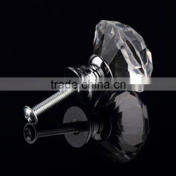 2016 Hot Sale 1pcs 30mm Diamond Crystal Glass Alloy Door Drawer Handle Cabinet Wardrobe Pull Glass Handle Knobs Free Shipping photo-5
